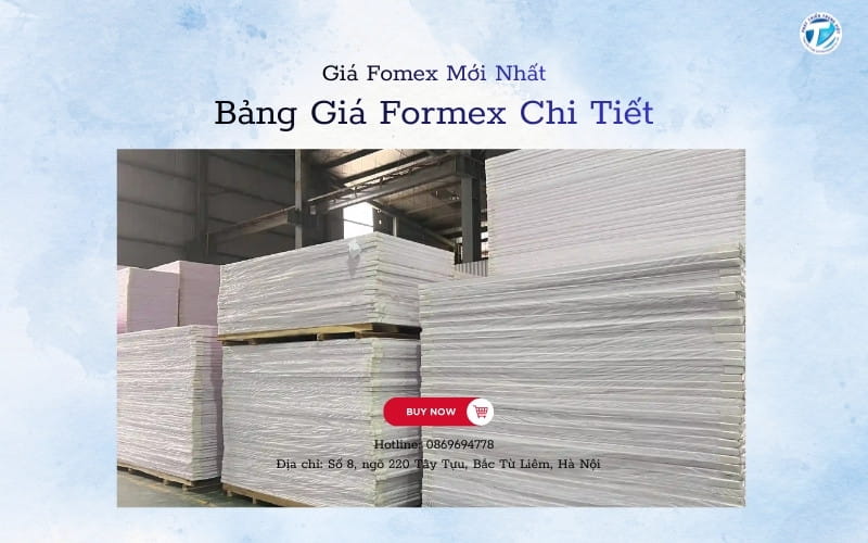 Bảng giá formex mới nhât tại tổng kho của Phát Triển Trung Việt